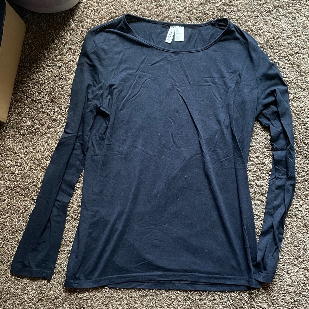 👌3/$12👌 H&M Basics Navy Long Sleeve Top